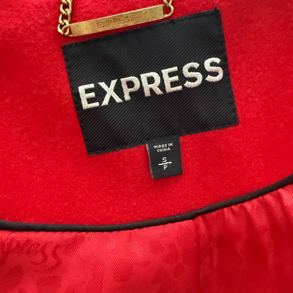 Express Red Jacket with Gold Accents - Picture 10 of 13